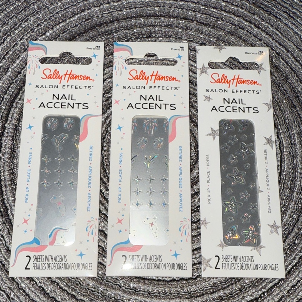 5/$25 Sally Hansen Nail Accents set of 3